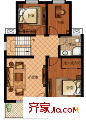天梨豪園三期戶型圖3室1廳 戶型圖 3室1廳