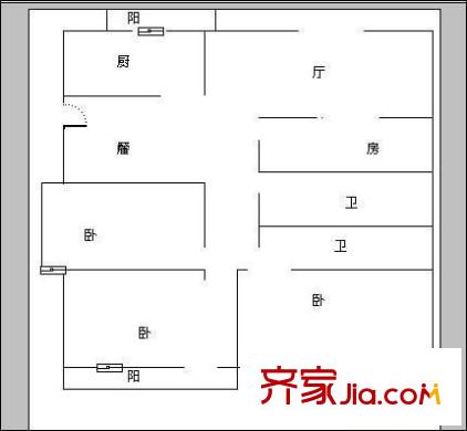 夢(mèng)茵園 3室 戶型圖