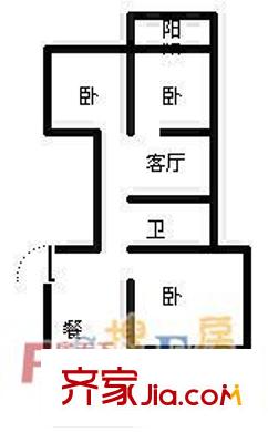 華僑新村 3室 戶型圖