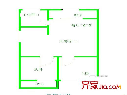 華馨小區(qū) 2室戶型圖
