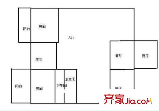 華裕小區(qū) 4室 戶型圖