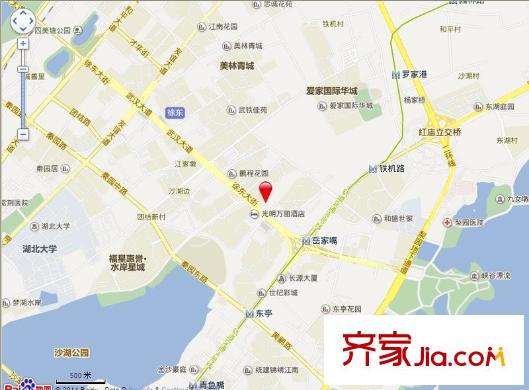 華電沙湖小區(qū)交通圖