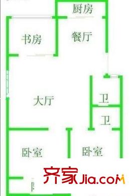 光明城小區(qū) 3室 戶型圖