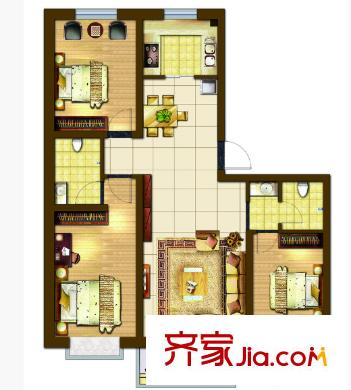 英坊小區(qū)戶型圖3室2廳 戶型圖 3室2廳2衛(wèi)1廚