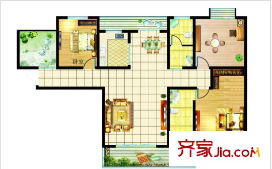 英坊小區(qū)戶型圖3室2廳 戶型圖 3室2廳2衛(wèi)1廚