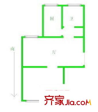 先賢苑 1室 戶型圖