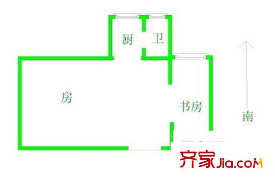 先賢苑 1室 戶型圖