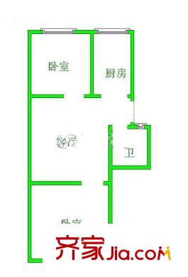 東牙小區(qū) 2室戶型圖