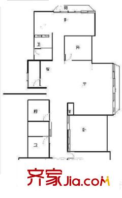 翠湖苑 5室戶型圖