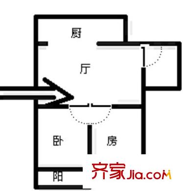 中亭街利業(yè)苑 2室 戶型圖