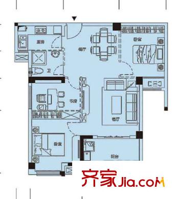 陽光新界 3室戶型圖