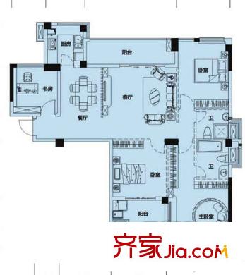 陽光新界 4室戶型圖