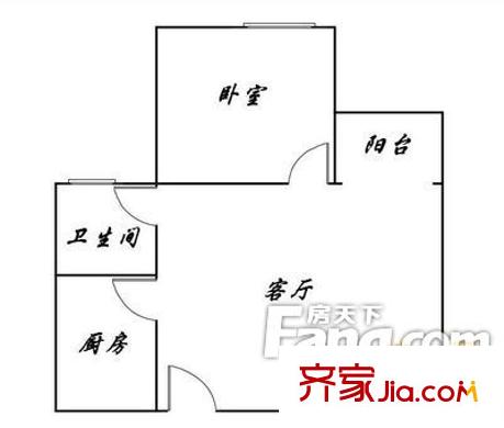 天佑醫(yī)院宿舍戶型圖天佑醫(yī)院家屬小區(qū) 戶型圖 1室1廳