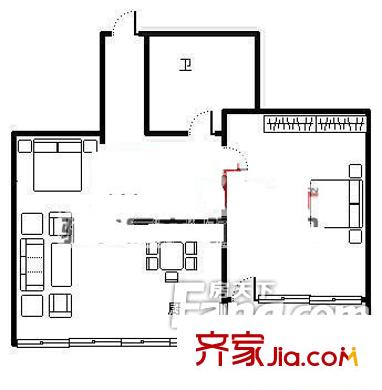 善化新村 2室戶型圖