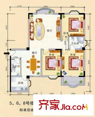 時(shí)尚歐洲二期 戶型圖