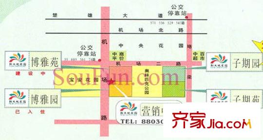 南湖新大地家園安康苑交通圖