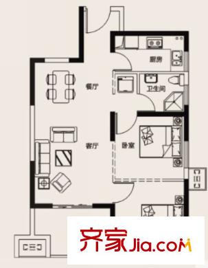 長江日報(bào)宿舍戶型圖2室2廳 戶型圖 2室2廳1衛(wèi)1廚