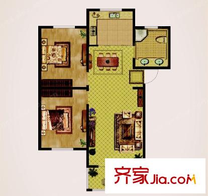 銀河小區(qū)戶型圖2室2廳 戶型圖 2室2廳1衛(wèi)1廚