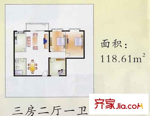 宇濟(jì)天仙大廈戶型圖宇濟(jì)?天仙大廈 戶型圖 3室2廳1衛(wèi)1廚