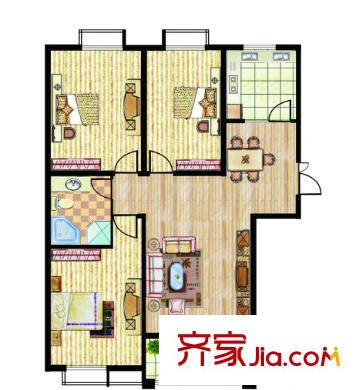 新華村戶型圖3室2廳 戶型圖 3室2廳