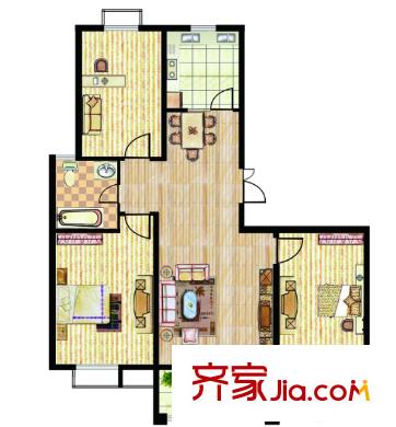 新華村戶型圖3室2廳 戶型圖 3室2廳