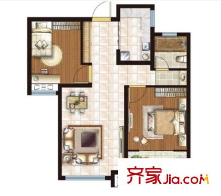 四清里社區(qū)戶型圖2室2廳 2室2廳