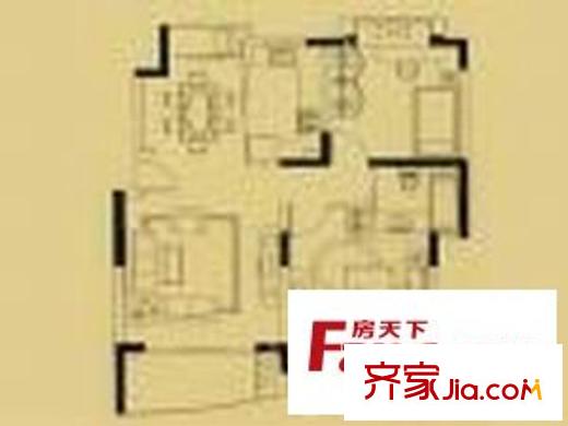 香榭麗都 3室 戶型圖