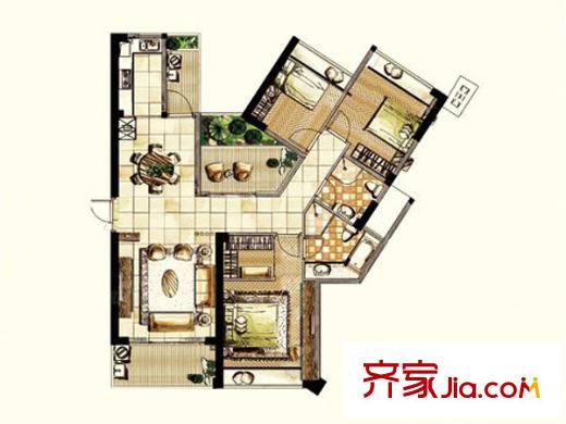 新大陸壹號悅江 戶型圖