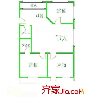萬隆花園2期 3室 戶型圖