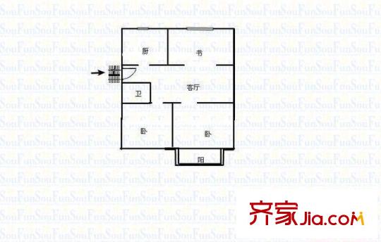王莊四區(qū) 3室戶型圖