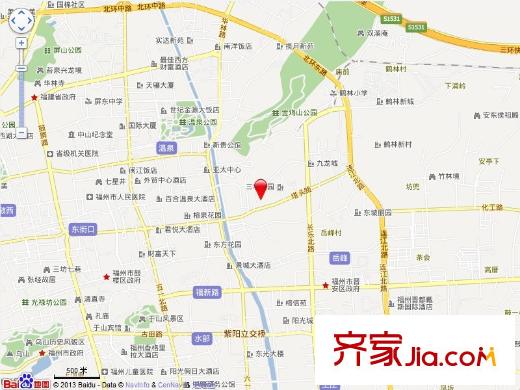 桃花山社區(qū)交通圖