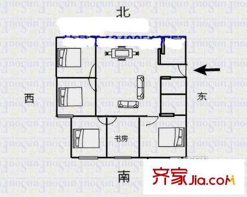 洪山橋社區(qū) 4室戶型圖