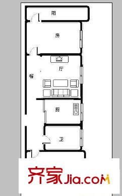 華翔新村 2室 戶型圖