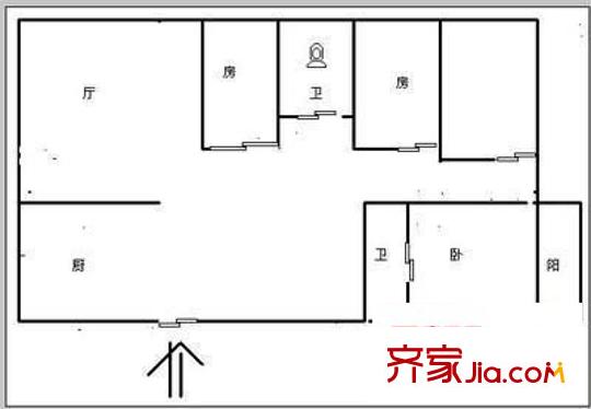 山水麗城 4室 戶型圖