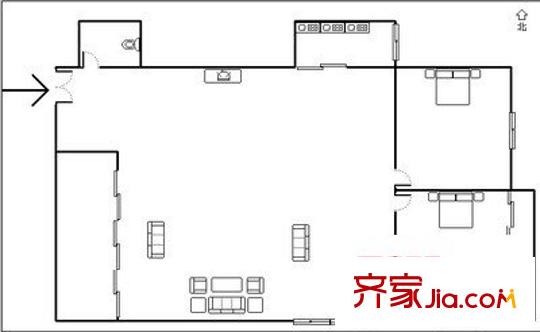 樹兜花園 4室 戶型圖