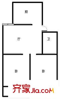 福藤苑 2室 戶型圖