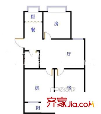 登云新村 3室戶型圖