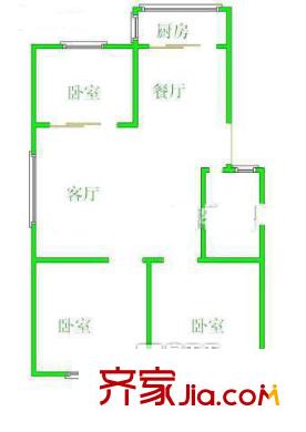 斗池新居 3室戶型圖