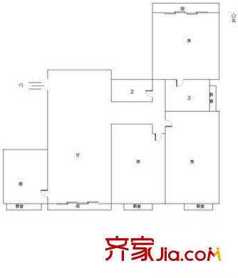 晨光江景 3室 戶型圖