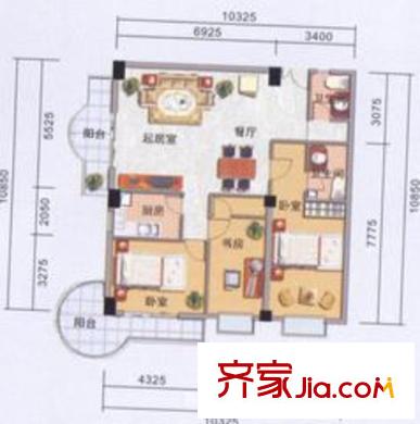暨濟(jì)春天園 戶(hù)型圖
