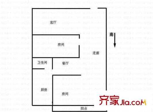 尚賓公寓 2室 戶型圖