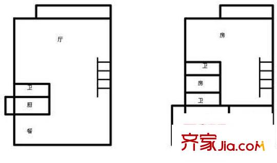 尚賓公寓 3室 戶型圖