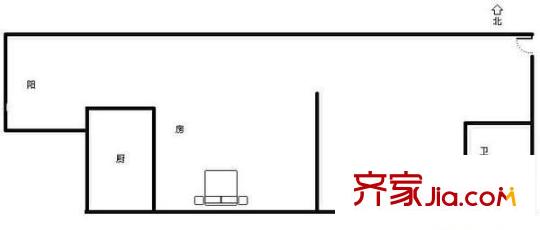 七星佳寓 2室 戶型圖