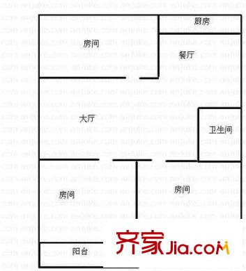 南臺新苑紫荊園 3室 戶型圖