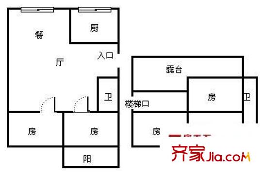 南臺(tái)新苑紫荊園 4室 戶型圖