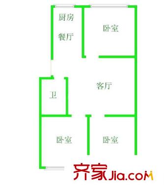 埔頂小區(qū)戶型圖浦頂小區(qū) 3室 戶型圖 3室2廳1衛(wèi)1廚