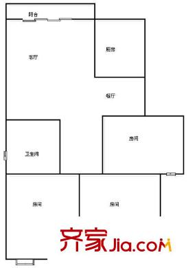 埔頂小區(qū)戶型圖浦頂小區(qū) 3室 戶型圖 3室2廳2衛(wèi)1廚