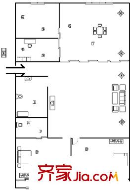 金泉公寓 3室 戶型圖