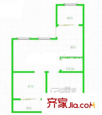 福澗新村 2室戶(hù)型圖