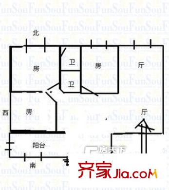 福澗新村 3室戶(hù)型圖
